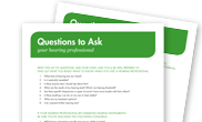 A list of questions to ask a hearing professional